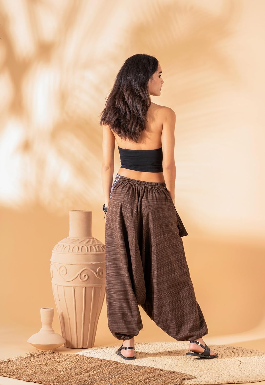 Rave Clothes for Women Palazzo Pants, Dance Yoga Pants Comfy Lounge Pants shamanic Clothing Women