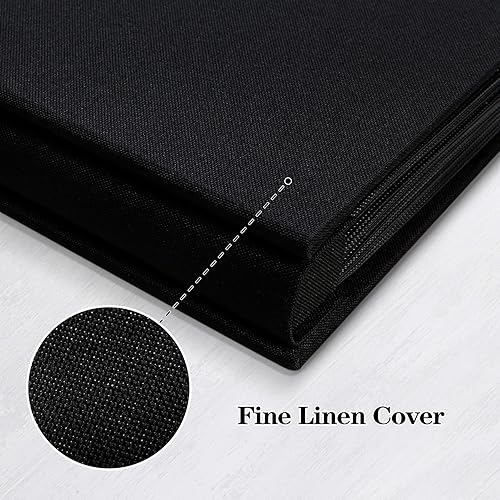 Miniatura 7 de Mublalbum Álbum de fotos de 4 x 6 pulgadas, 1000 fotos, cubierta de lino, álbumes de fotos grandes, capacidad para 1000 fotos horizontales y