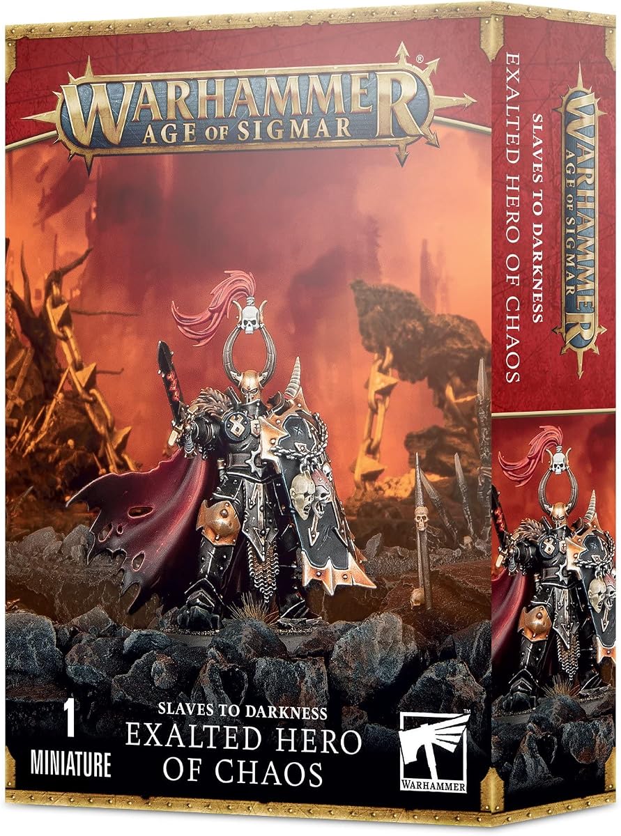 Games Workshop - Warhammer - Age of Sigmar - Slaves to Darkness: Exalted Hero of Chaos, Black