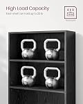 VASAGLE CUSTOS Collection - Bookshelf, 23.6 Inches Wide, 6-Tier Open Bookcase with Adjustable Storage Shelves, Floor Standing Unit, Ebony Black ULBC166T56