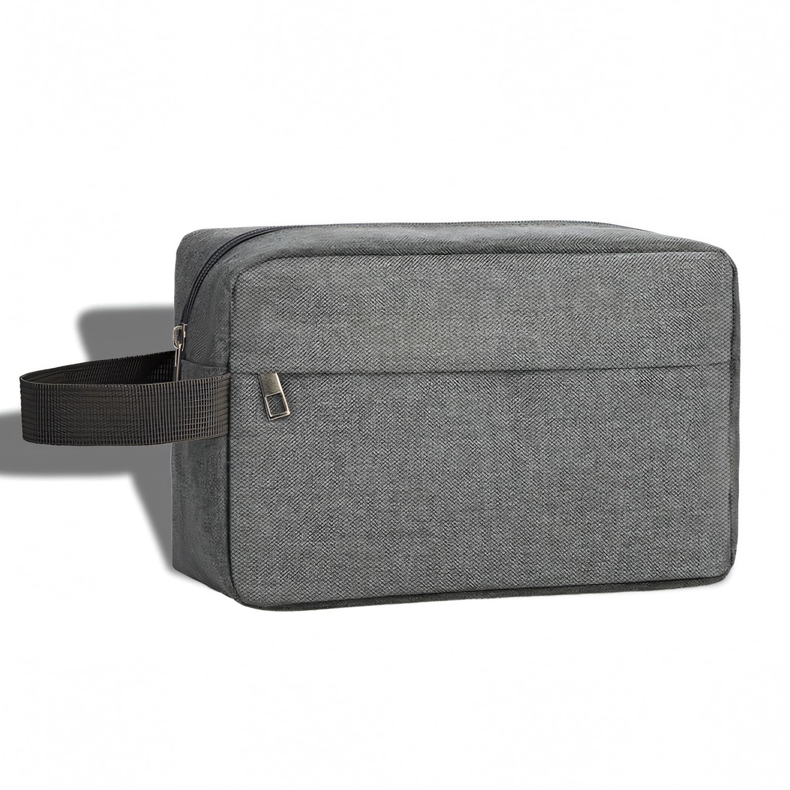 Woobroo Travel Toiletry Bag for Men and Women, Portable Travel Wash Bag Water-Resistant Shaving Bag Makeup Bag with Handle Dopp Kit for Toiletries Accessories Cosmetics Brushes