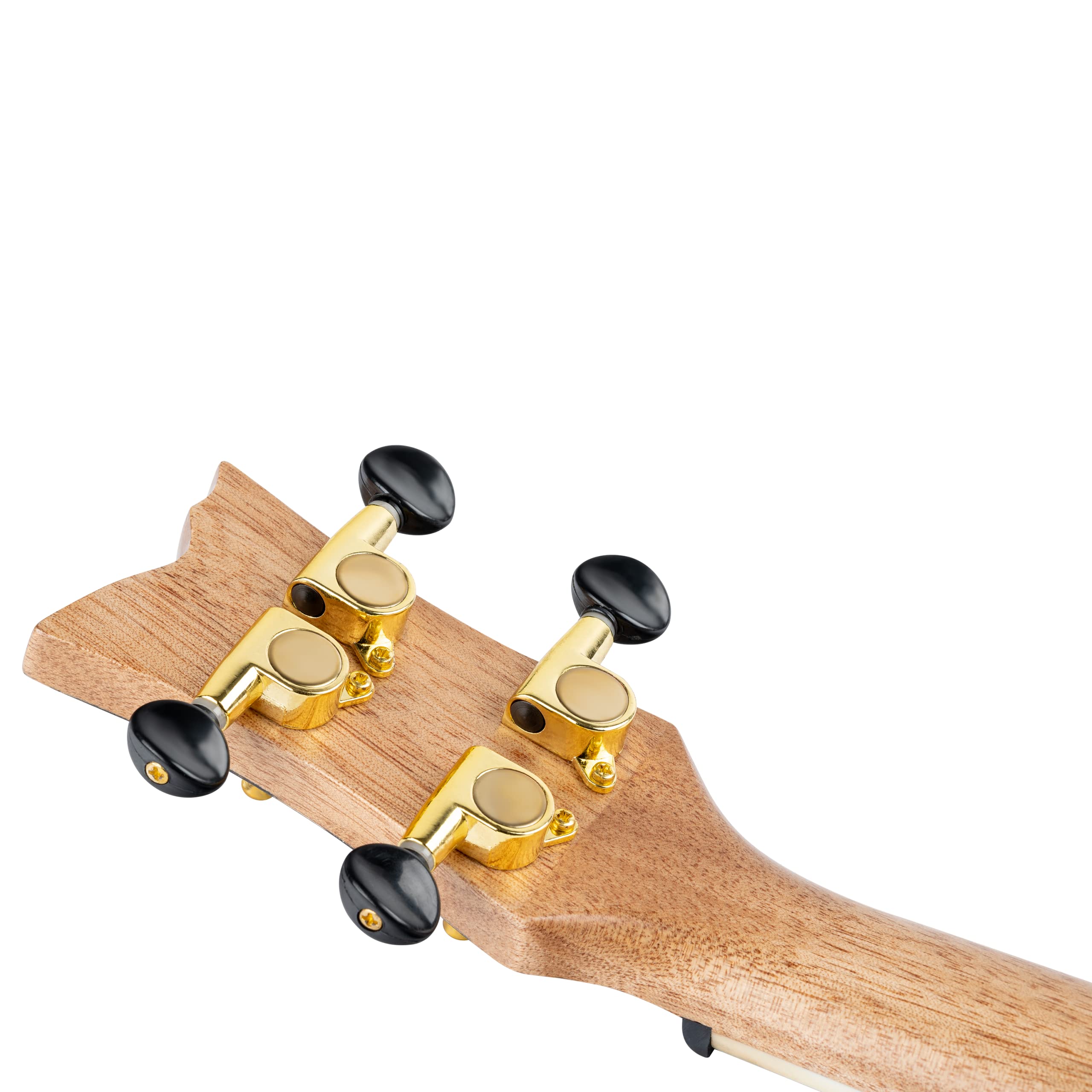 Ortega Guitars Ukulélé Concert Acoustique – Série Element – Housse Incluse – Épicéa, Noir (RUEL-MBK)