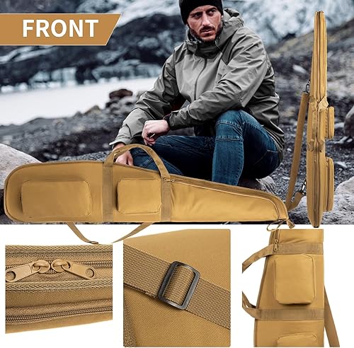 Miniatura 2 de Funda táctica clásica para rifle suave, correa de hombro ajustable, adecuada para cazar armas de tiro para rifles