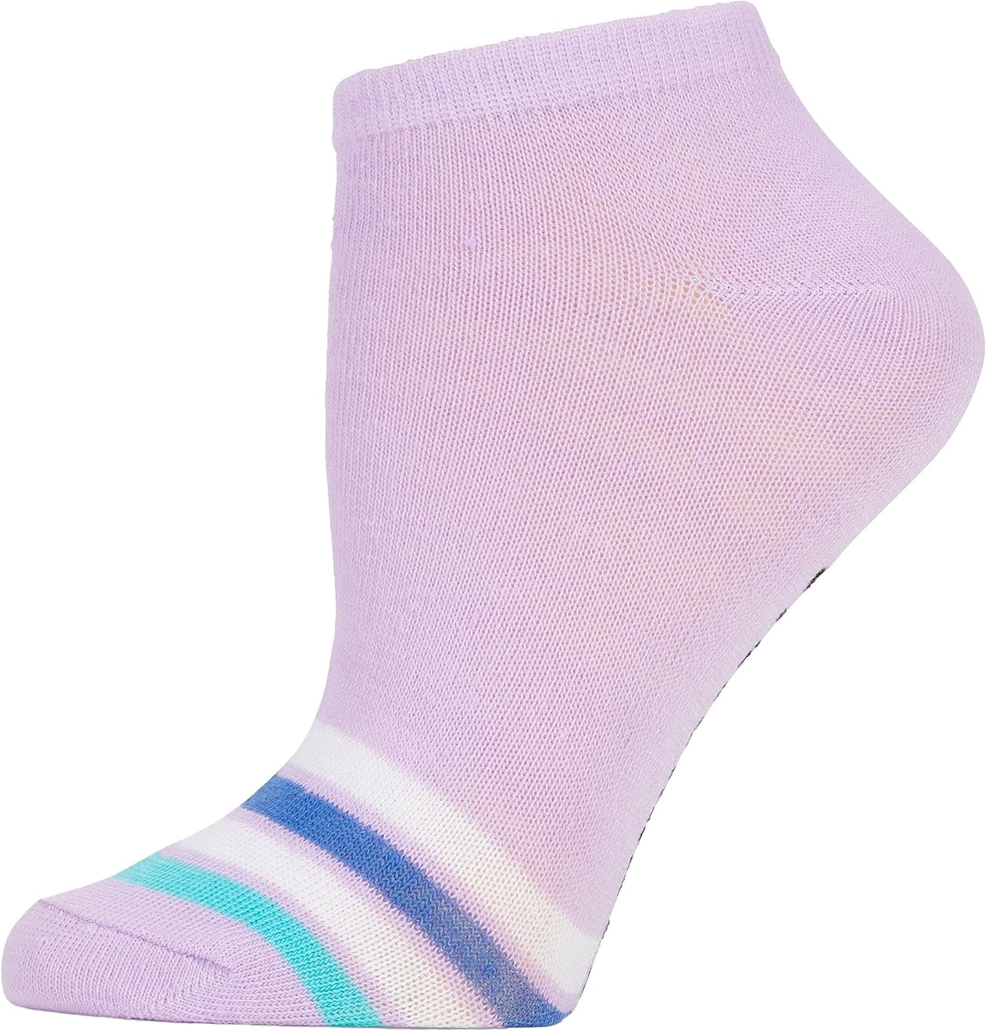 Steve Madden Women's Low Cut Socks 10 Pairs - Athletic, Comfy, Breathable Sports Socks with Fun Patterns, White Multi 1