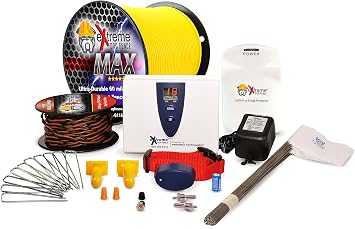 Underground Electric Dog Fence Kit, Pro-Max, 1-Dog, 2000 ft, DIY Install | Complete DIY system digital transmitter, waterproof receivers, boundary + twisted wire, training flags, splices, Max Grade