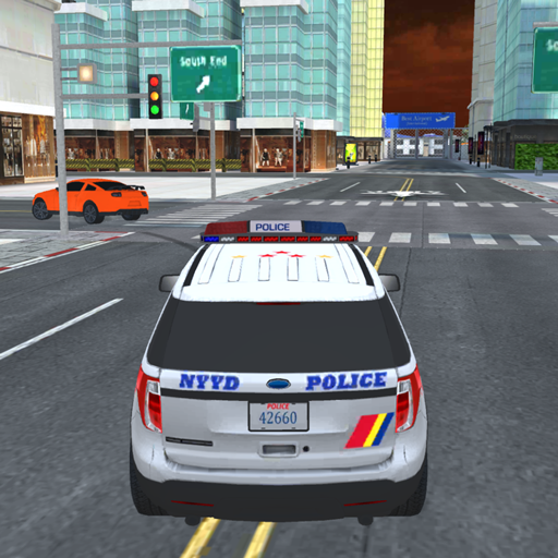 Simulador de conducción de coches de persecución policial real: juego de persecución policial en mundo abierto