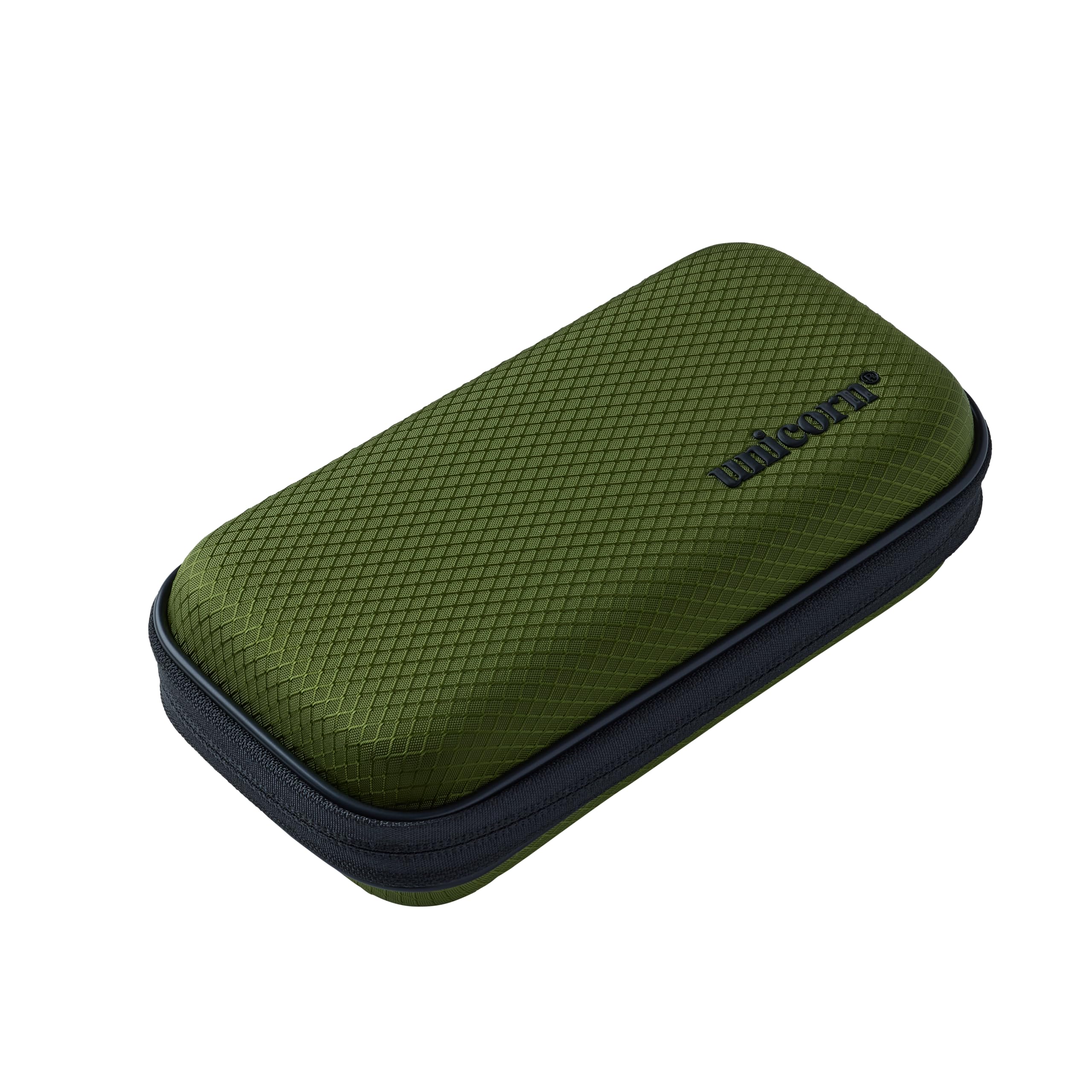 Unicorn Vanguard Small Zipped Darts Case | Sleek Stylish Design Provides Total Protection | Holds 1 Complete Set of Darts Plus Accessories | Khaki with Black Logo