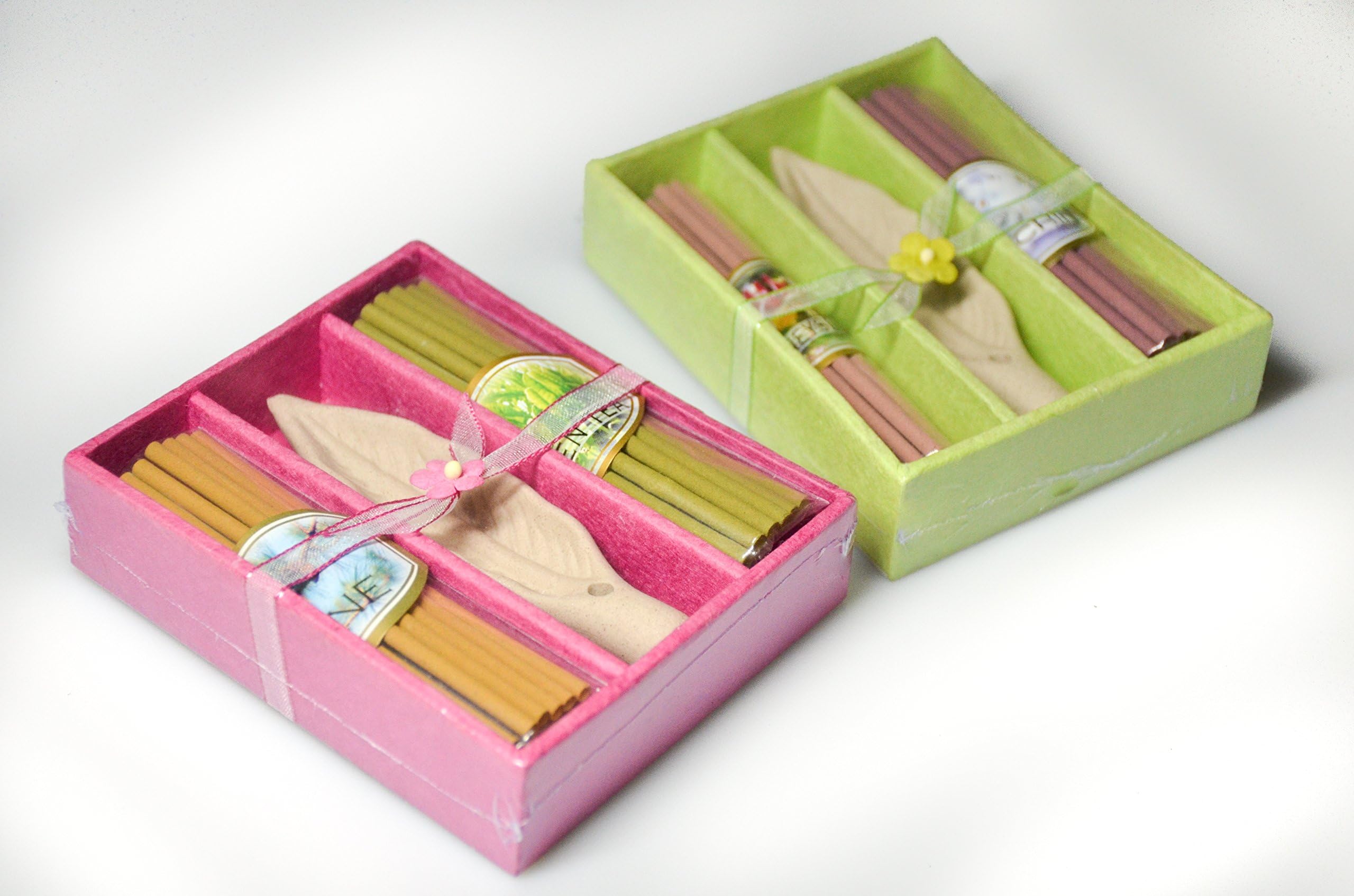 Noppamas Incense Stick and Holder in Small Box Pack 2 Pcs