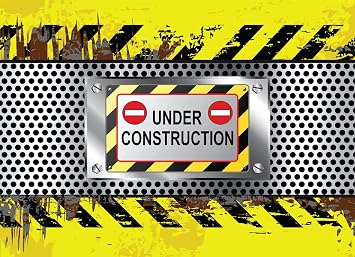 Under Construction Backdrop 5x3ft Construction Theme Birthday Party Decorations Children Boys Party Banner Photoshoot Props