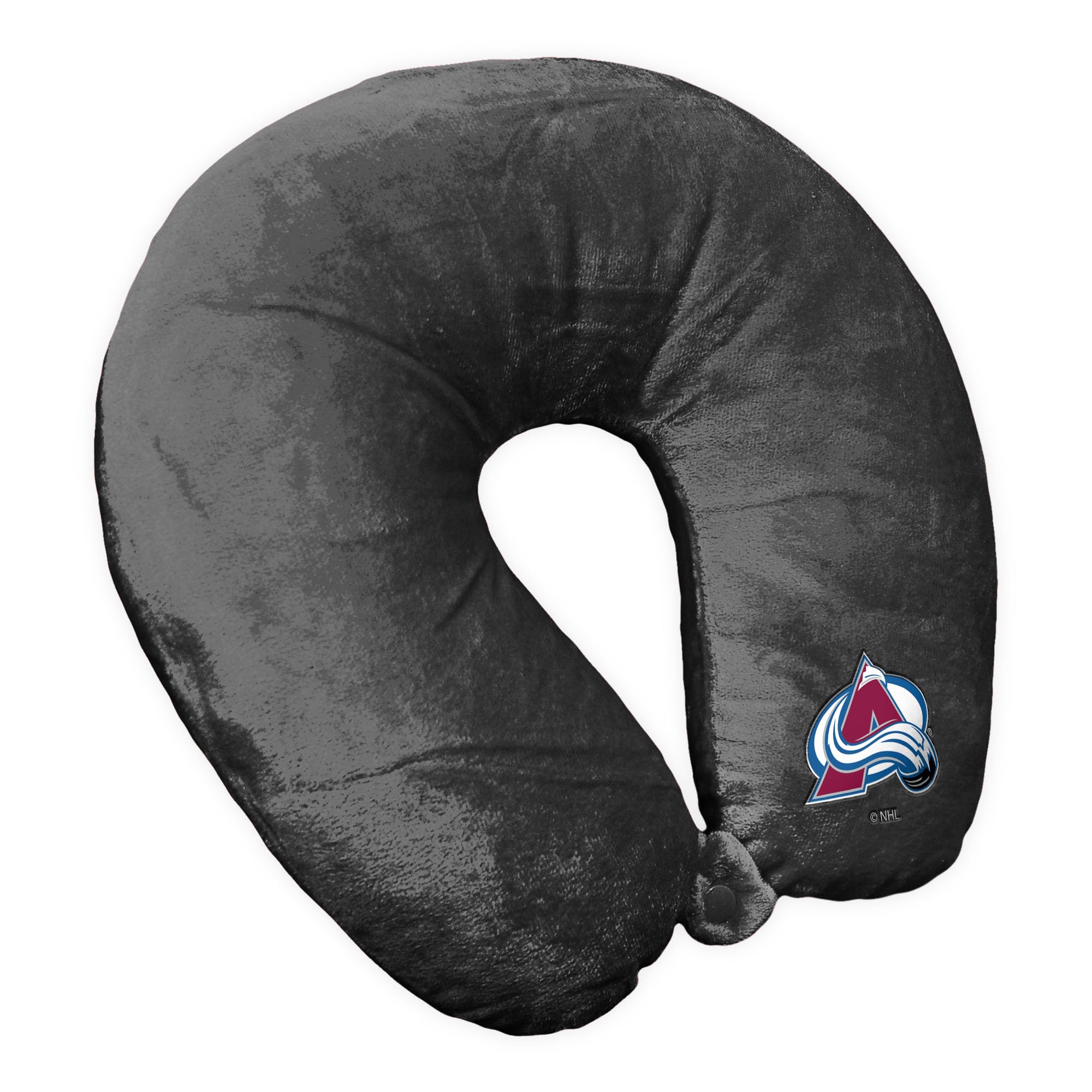 Northwest NHL Colorado Avalanche Logo Charcoal Neck Pillow, 12 x 13 inches