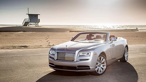 Iconic Arts Póster laminado de Supercar 24x36 Rolls Royce Dawn Luxury Car