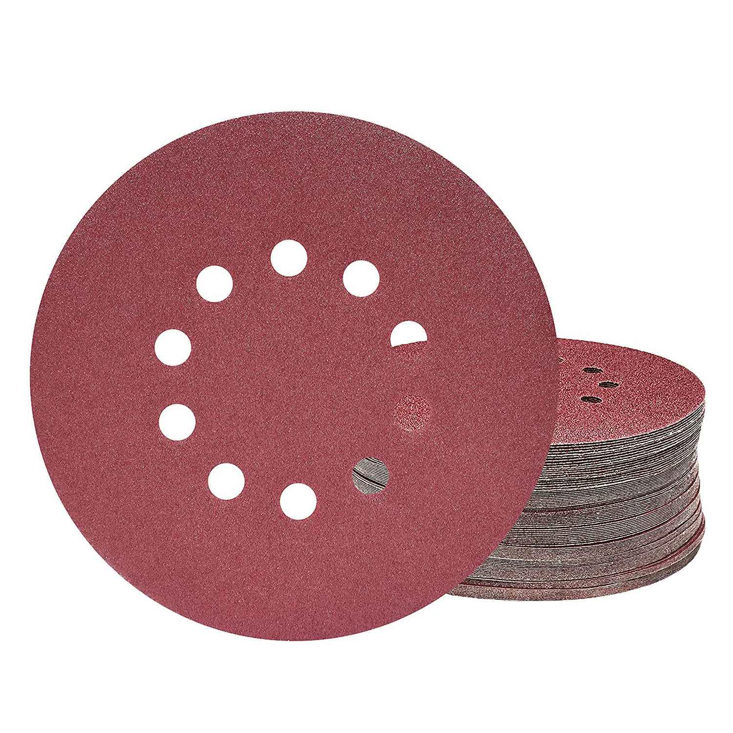 Disque de ponçage 225 mm à 10 trous abrasif grain P120 à haute durabilité