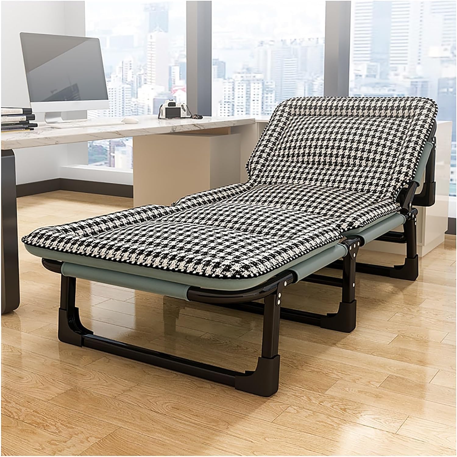 EKYLIP Camping Cot, Portable Folding Outdoor Bed, 6-Position Adjustable Backrest, Outdoor Lounge Chairs Perfect for Camping, Beach, Travel, Home Office Lunch Break (B0D47LFJ53) Amazon Price History, Amazon Price Tracker
