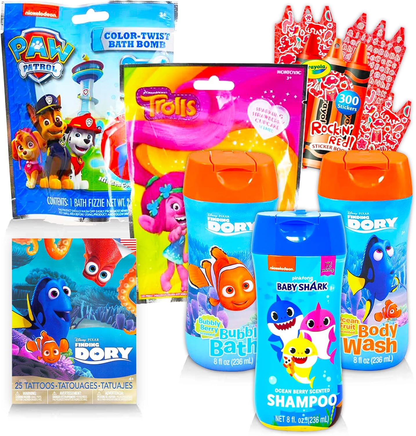 Pinkfong Baby shark room Set for Kids Bundle 4 Pc and