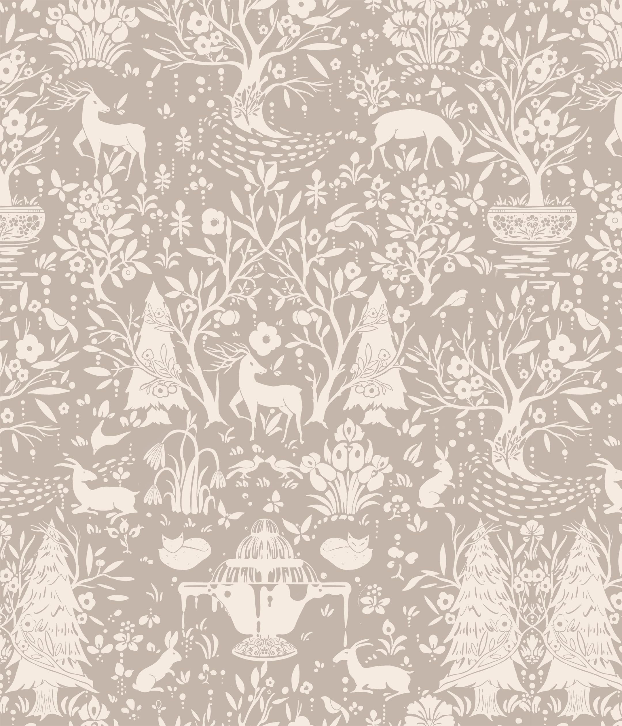 myforHD Tapete Selbstklebende Fototapete Wandpapier Blume Folie Dekorfolie Möbelfolie Klebefolie Pflanzen Laub Blumen Design 44cmX300cm Vintage Wanddeko Wandtapete Wohnzimmer Schlafzimmer