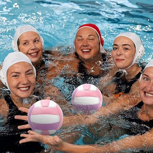 Miniatura 4 de Tamaño 2 Mini voleibol de 5.3 pulgadas, pelota pequeña de voleibol de playa suave para interiores y exteriores, pelota de autógrafo, con bomba de