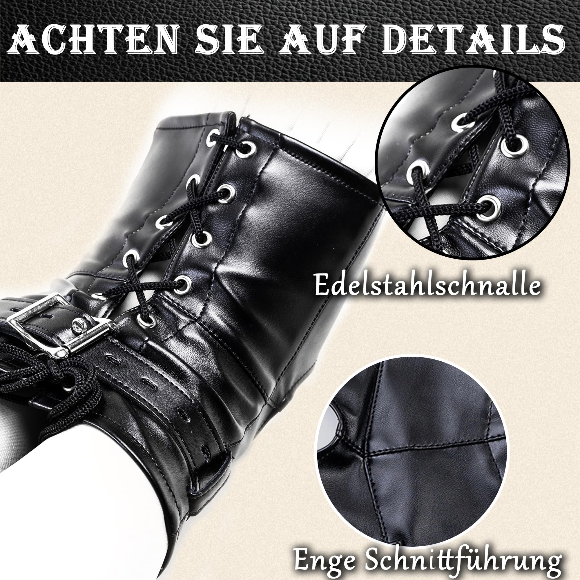 Lederhalsband Halskorsett Beinfesselset SM Paar Bondage Spiele Halsband Damen für Sex Zweiteiliges Set Halsband Damen Für Sex Toy