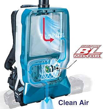 Amazon | マキタ(Makita) 充電式背負集じん機 40Vmax バッテリ・充電器