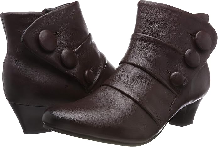 lotus stride button ankle boots