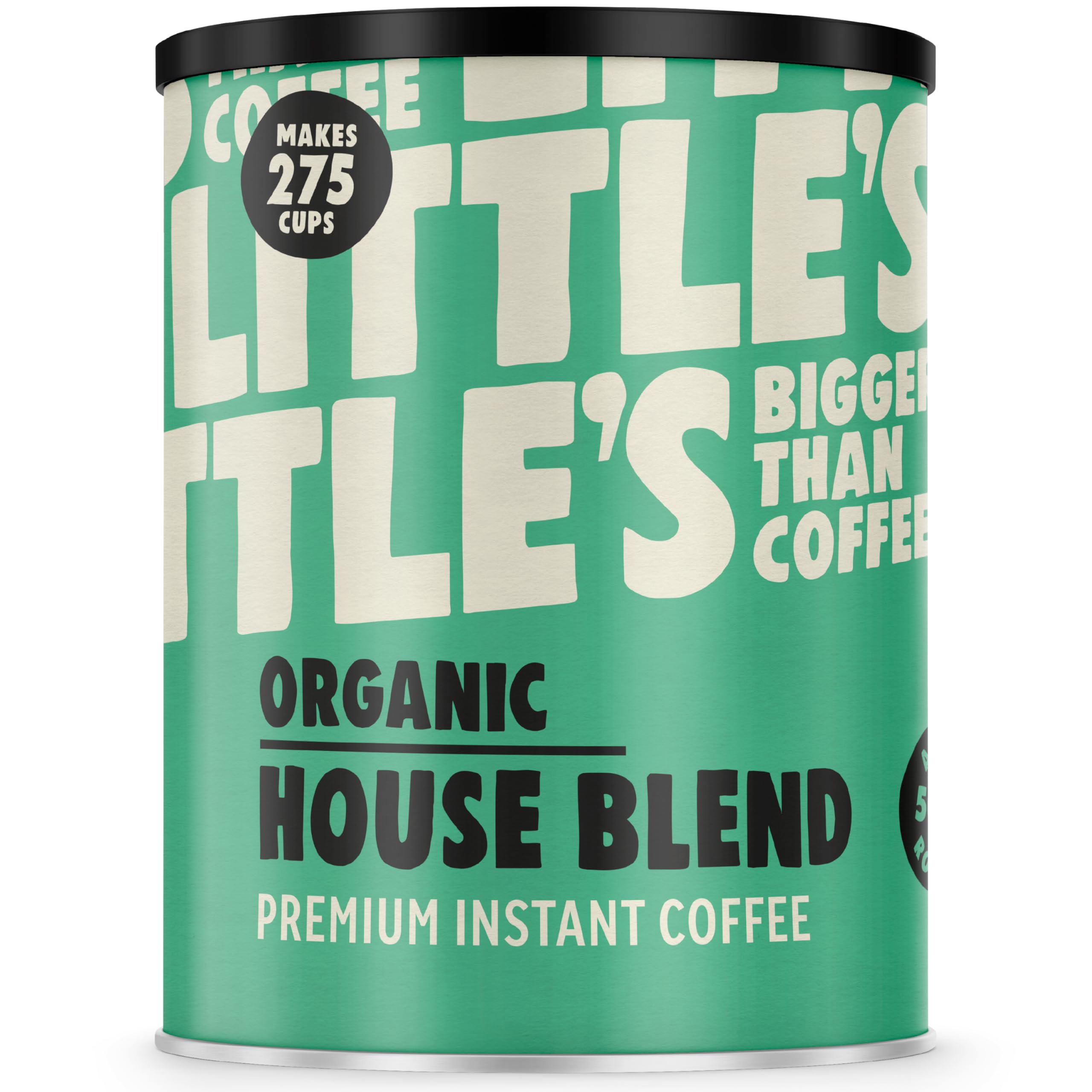 Little's Organic House Blend Instant Coffee, 500g Tin - Premium Instant Coffee, Rich & Smooth - Vegan Friendly, Low Calories, No Added Sugar