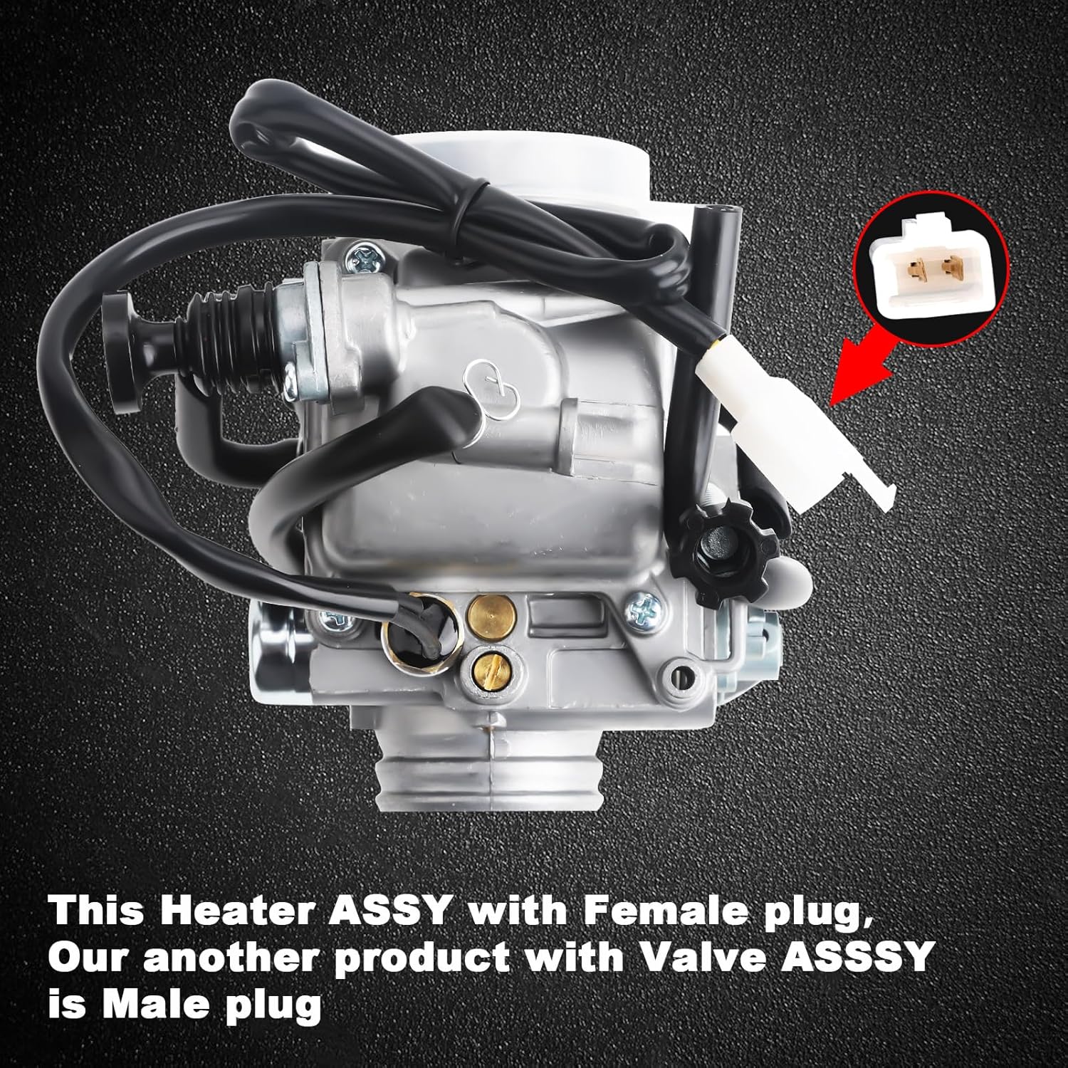 Rancher 350 Carburetor for Honda TRX350 00-06, TRX450 S/ES 98-04, FourTrax 300 1988-2000, Foreman 400 97-04,with Parts Air filter& Oil filter Spark Plug