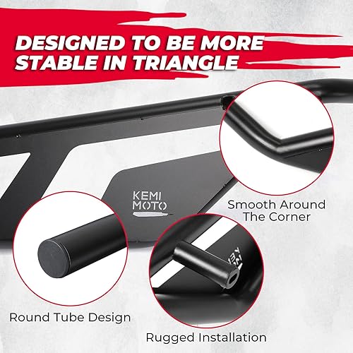 Miniatura 3 de KEMIMOTO Nerf Bars - Barras deslizantes de rocas, resistentes patas laterales de árbol negro, compatibles con CFMOTO ZForce 950 HO EX 2022, 2023,