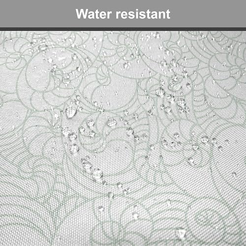 Miniatura 5 de Lunarable Swirly - Cojín de asiento para silla, diseño de líneas retro rizadas, funky en espiral, vida marina náutica, antideslizante, para cocina y