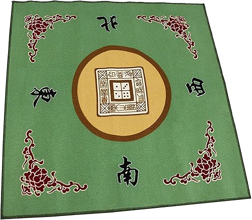 Funda de mesa para juegos de 31.5 pulgadas (color al azar) podría ser rojo, amarillo, verde o azul, antideslizante, juego de mahjong, póquer,