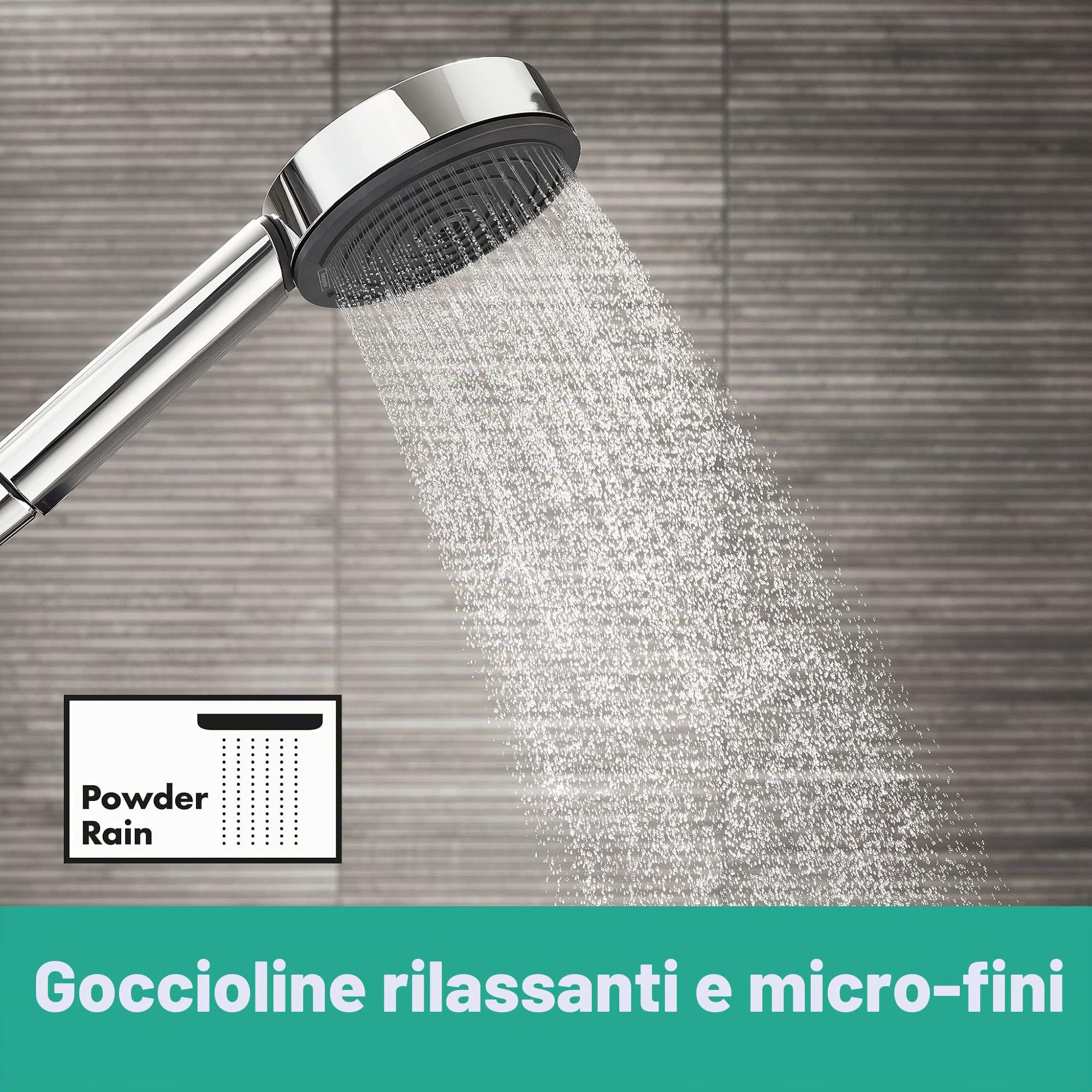hansgrohe Pulsify Select S Set doccia 105 3 tipi di getto Relax con asta doccia 90 cm, cromo, 24170000