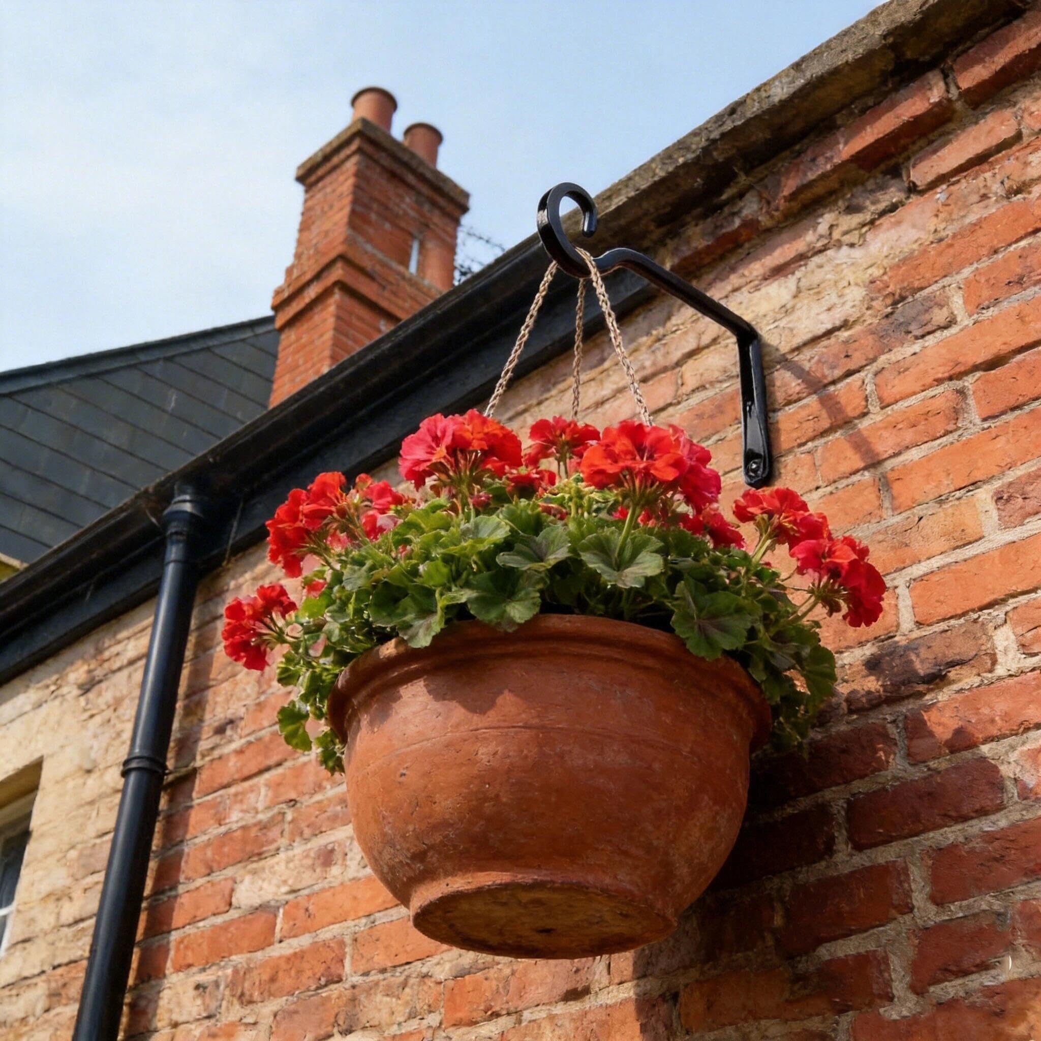 Soportes colgantes de metal para exteriores, paquete de 6 unidades, 6 pulgadas, ideales como ganchos para plantas para uso en pared, versátiles para colgar comederos de pájaros, linternas, campanillas