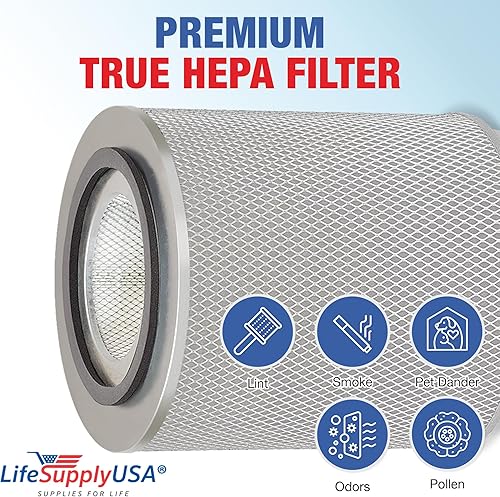 Miniatura 4 de LifeSupplyUSA Filtro HEPA de repuesto compatible con purificadores de aire Austin Air FR200 FR250 Health Mate Junior HM200, HM 200, HM-200 HM-205