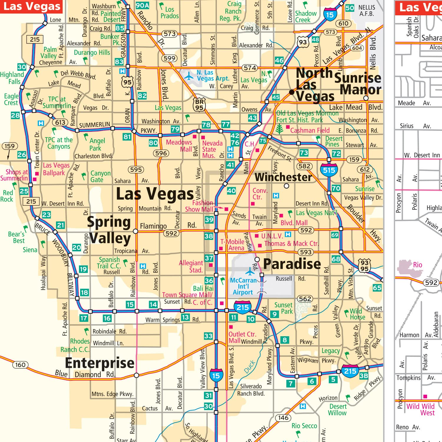 Rand McNally Easy to Fold: Nevada & Utah State Laminated Map - Image 6