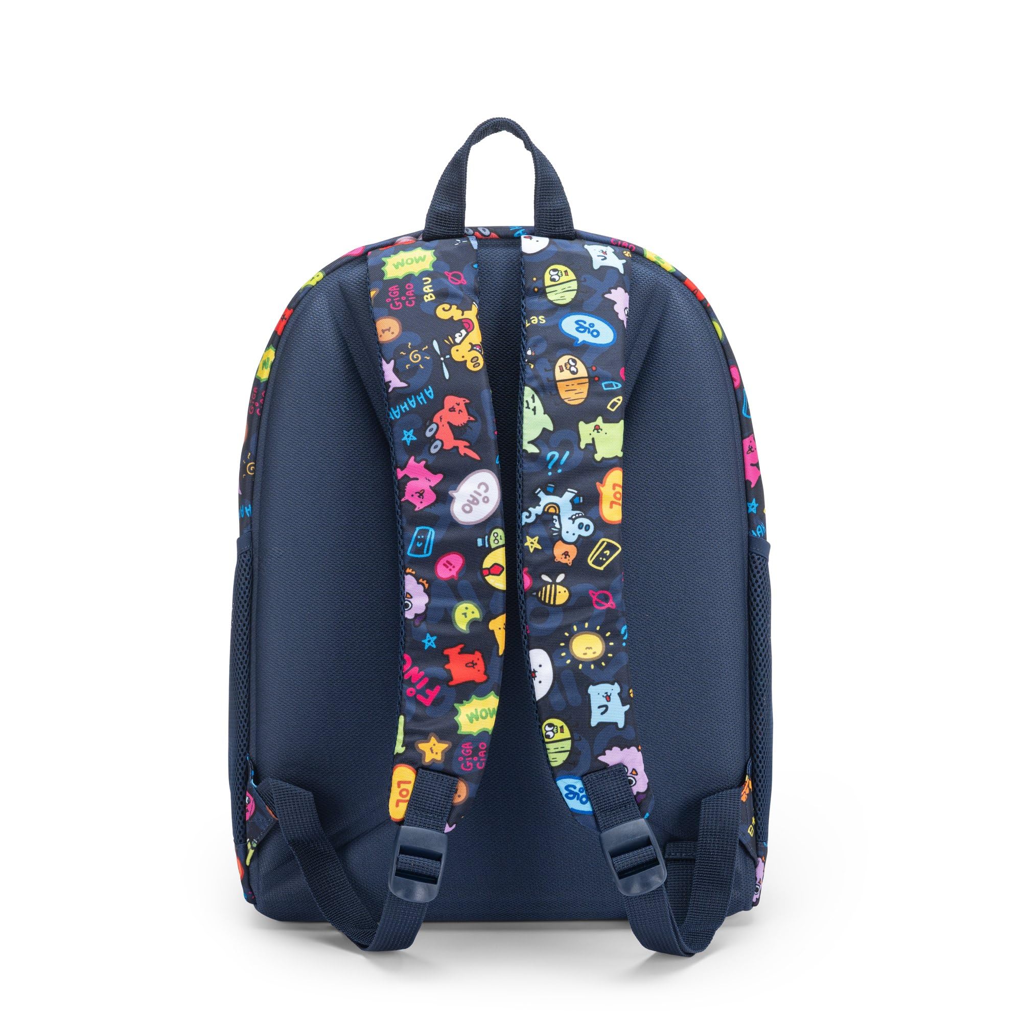 COMIX Scomix by Sio - Zaino Scuola per Bambini e Ragazzi, con 2 Ampi Scomparti Centrali, Tasca Frontale, Tasche Laterali in Rete, Chiusura a Zip e Spallacci Regolabili, 32x43Hx23 cm, 31L, Blu
