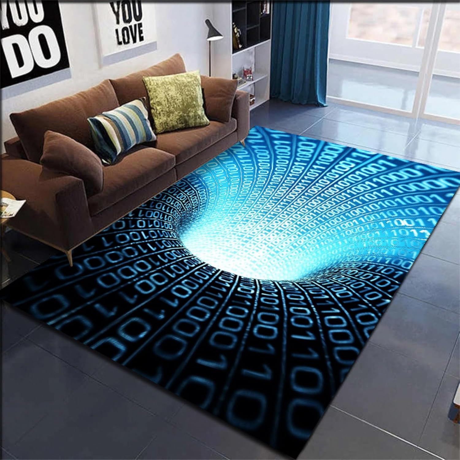 イリュージョンカーペット 3Dプリント 大判 トリックアート 目の錯覚