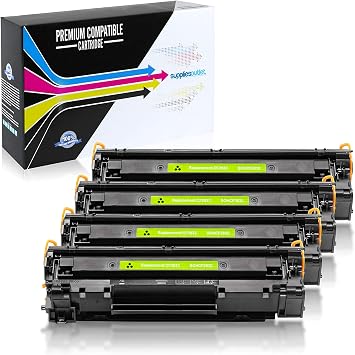 Compatible Toner Cartridge Replacement for HP 83X / CF283X Black,4 Pack