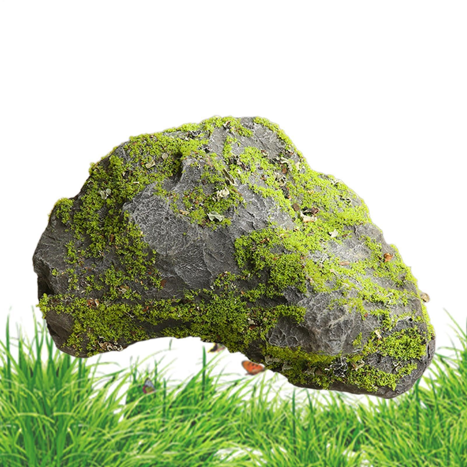 Sztuczny kamień krajobrazowy do dekoracji | Realistyczne Dekoracje Omszałych Głazów | Imitacja głazu | Do Stawu, Ogrodu Przydomowego, Na Zewnątrz, Terrarium, Akwarium, Zbiornika oraz Ogrodu
