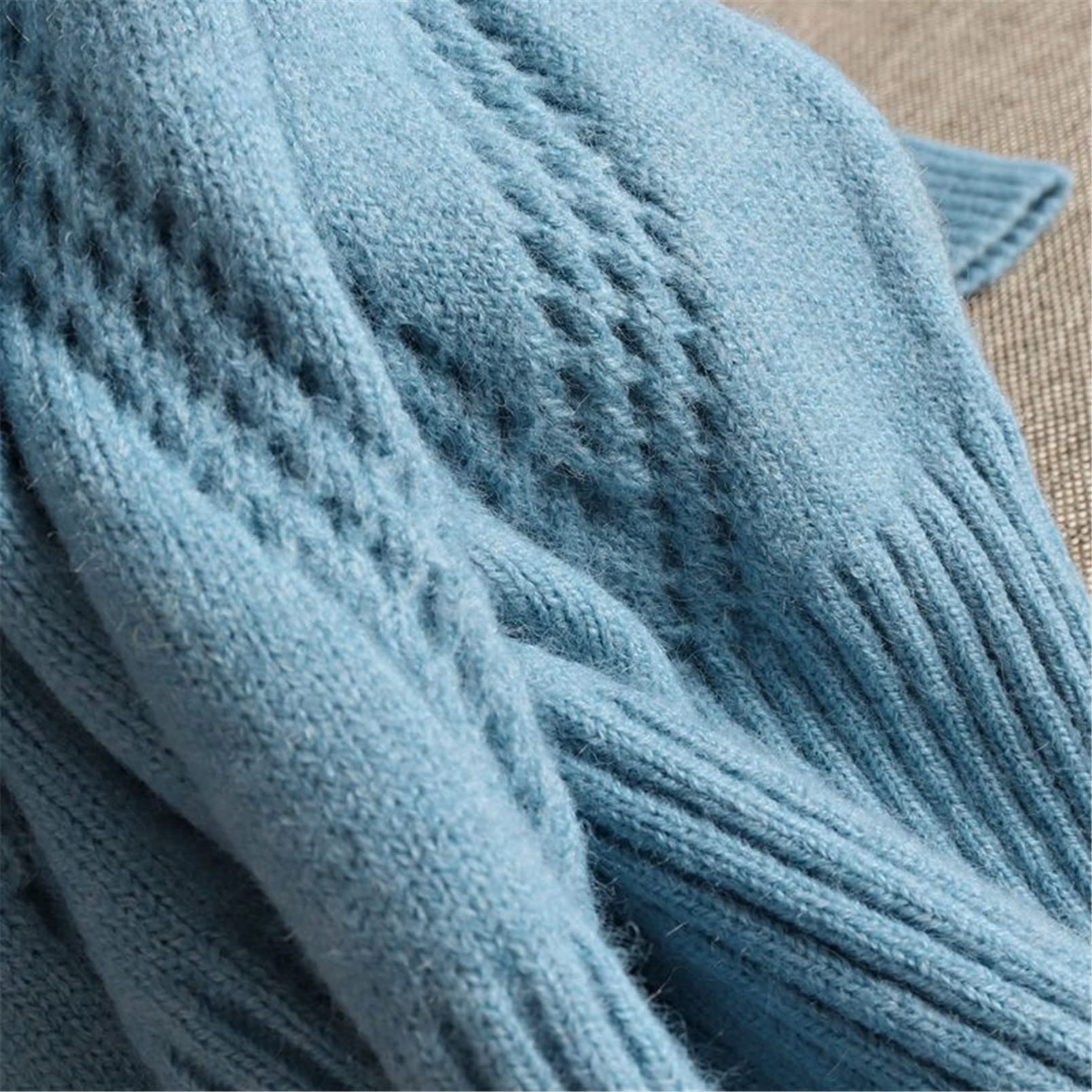 Zimowy gruby damski sweter pulowery z długim rękawem golf dzianinowy sweter top