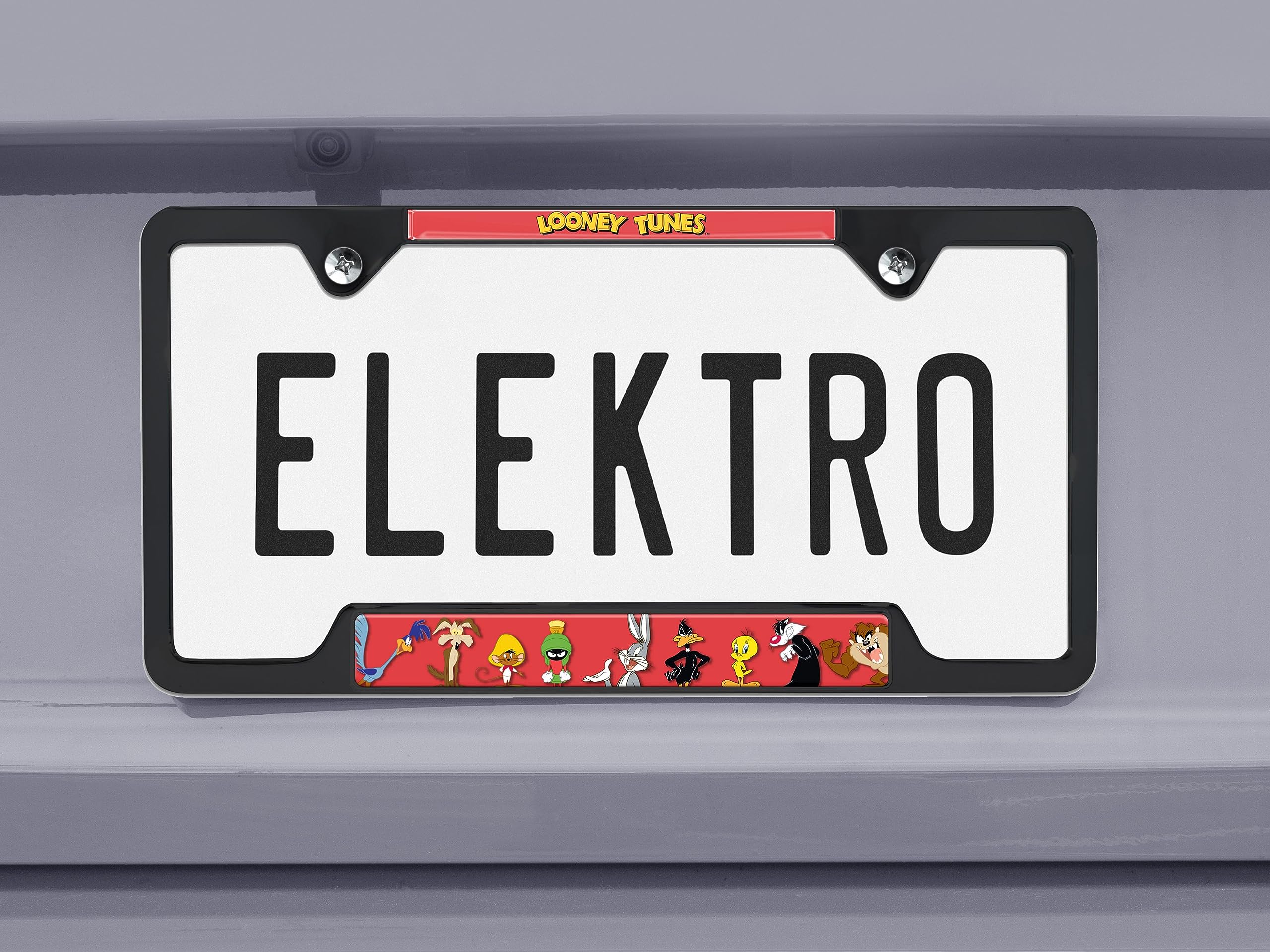 Amazon.com: Elektroplate Looney Tunes License Plate Frame Black