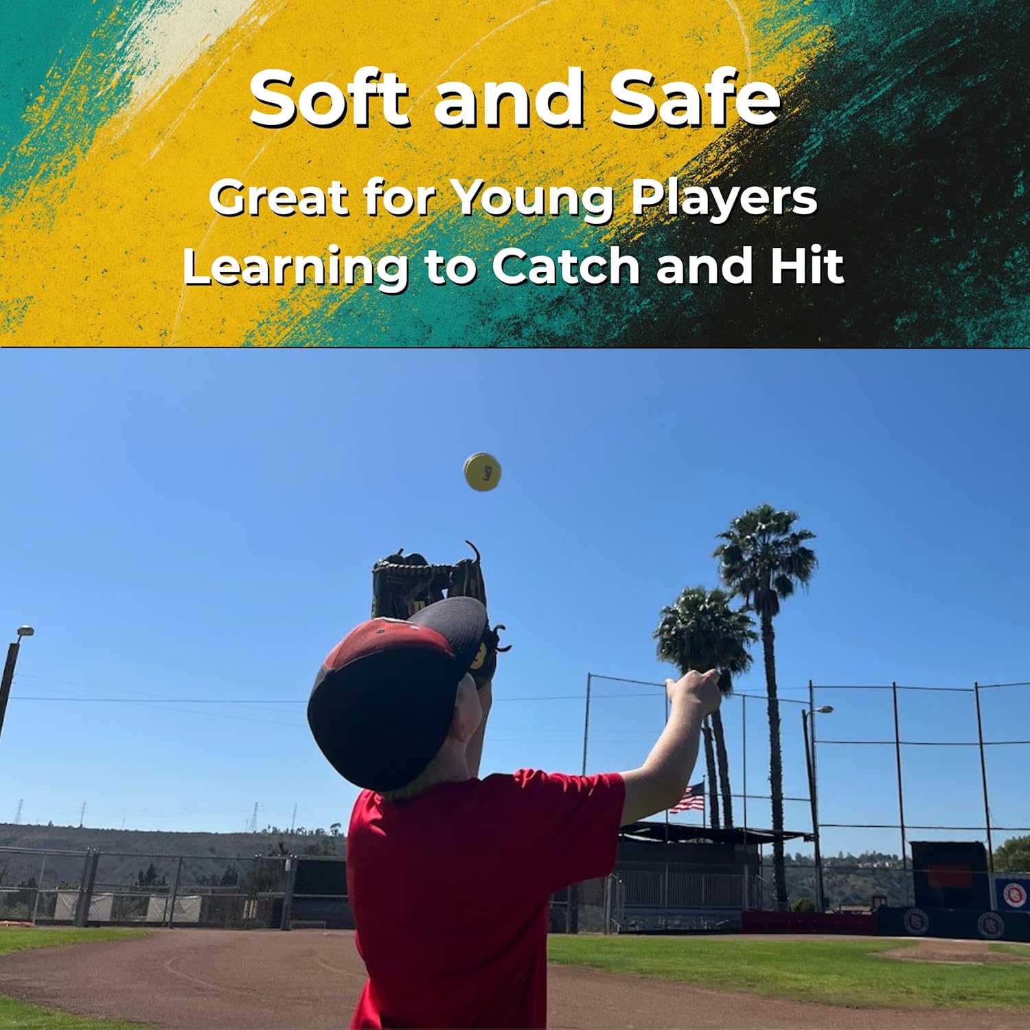 LoFli Limited-Flight Training Baseballs - Regulation Size & Weight, Soft, Safe & Durable - Indoor & Outdoor Practice for Kids & Adults – 6 Pack – Yellow - Image 6