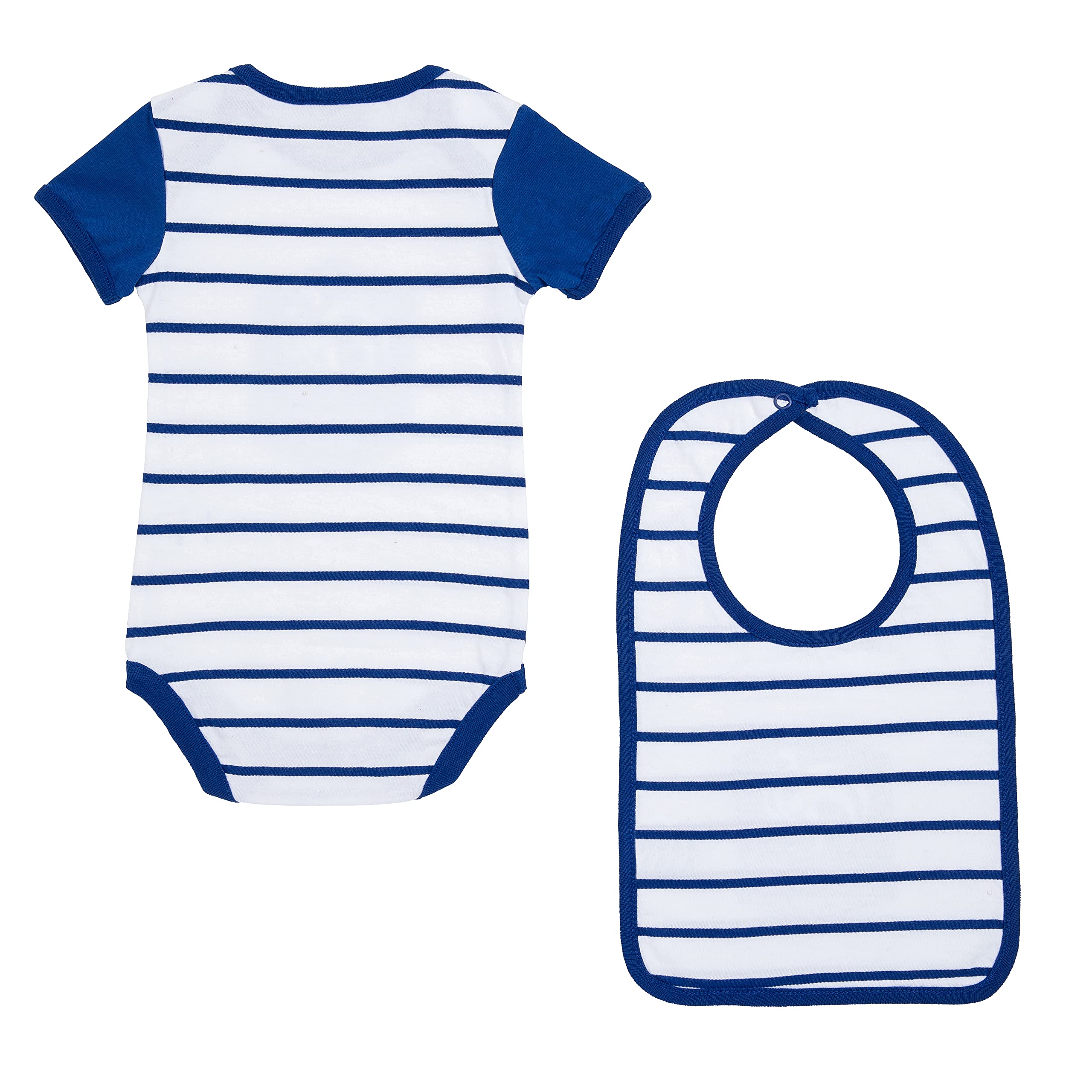 Equipe de France de Football Body + Bavoir FFF bébé marinière - Collection Officielle