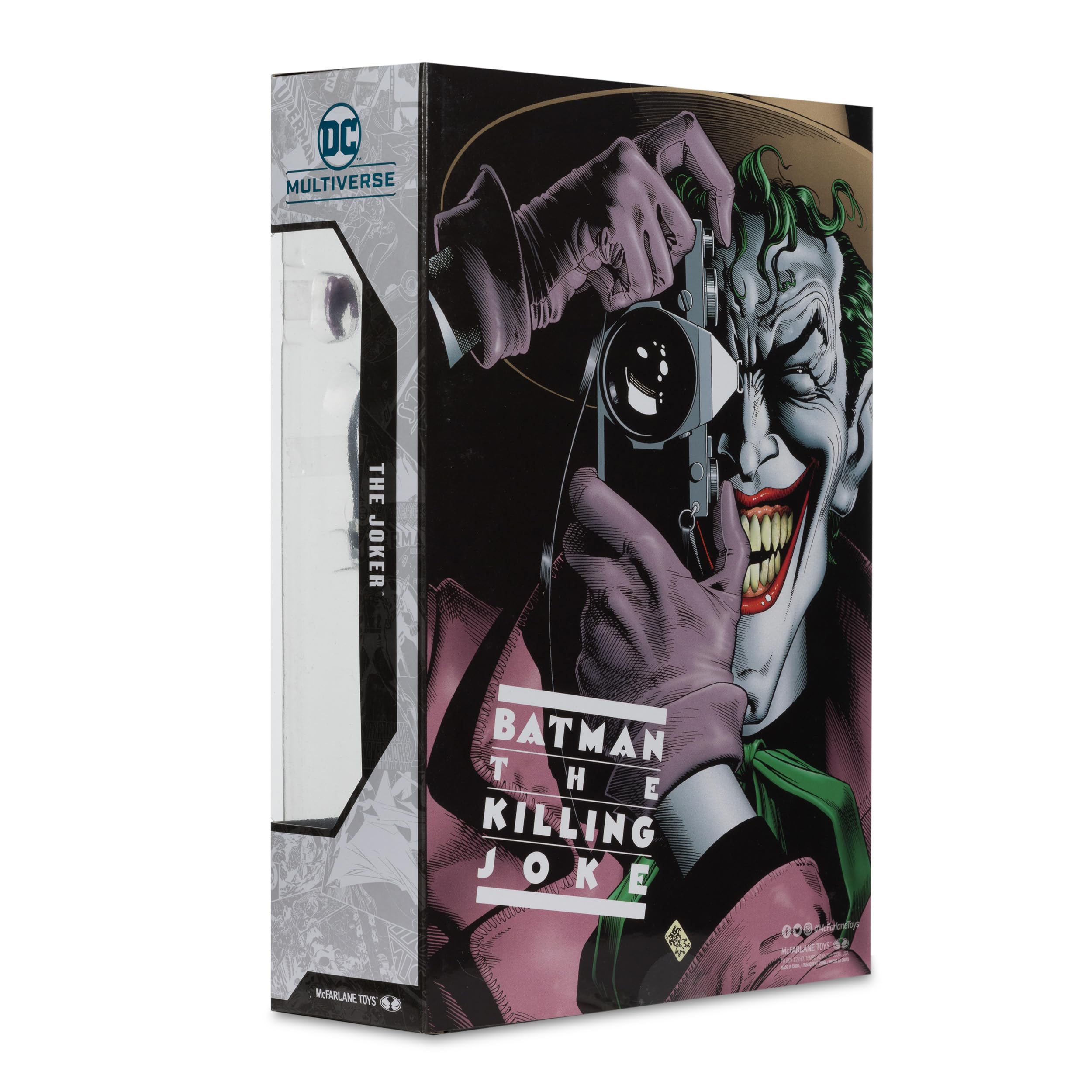 McFarlane DC Multiverse Cover Recreations - Figura de acción de The Joker (Batman: The Killing Joke) (Gold Label), 18 cm