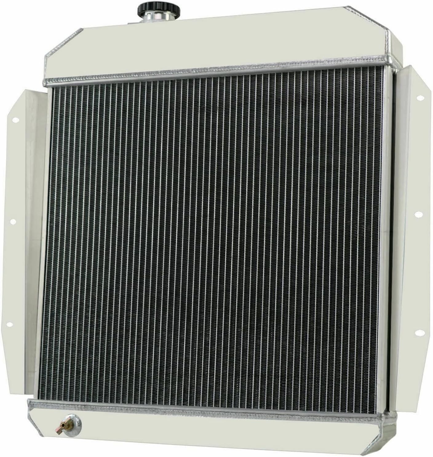 4 Row Aluminum Radiator for 1955 1956 1957 1958 1959 Chevy GMC Truck 3B 3C 3D 3E 3F 100 150 3400 3600 3800 V8 L6 Apache Pickup AT MT 55 56 57 58 59 Radiators