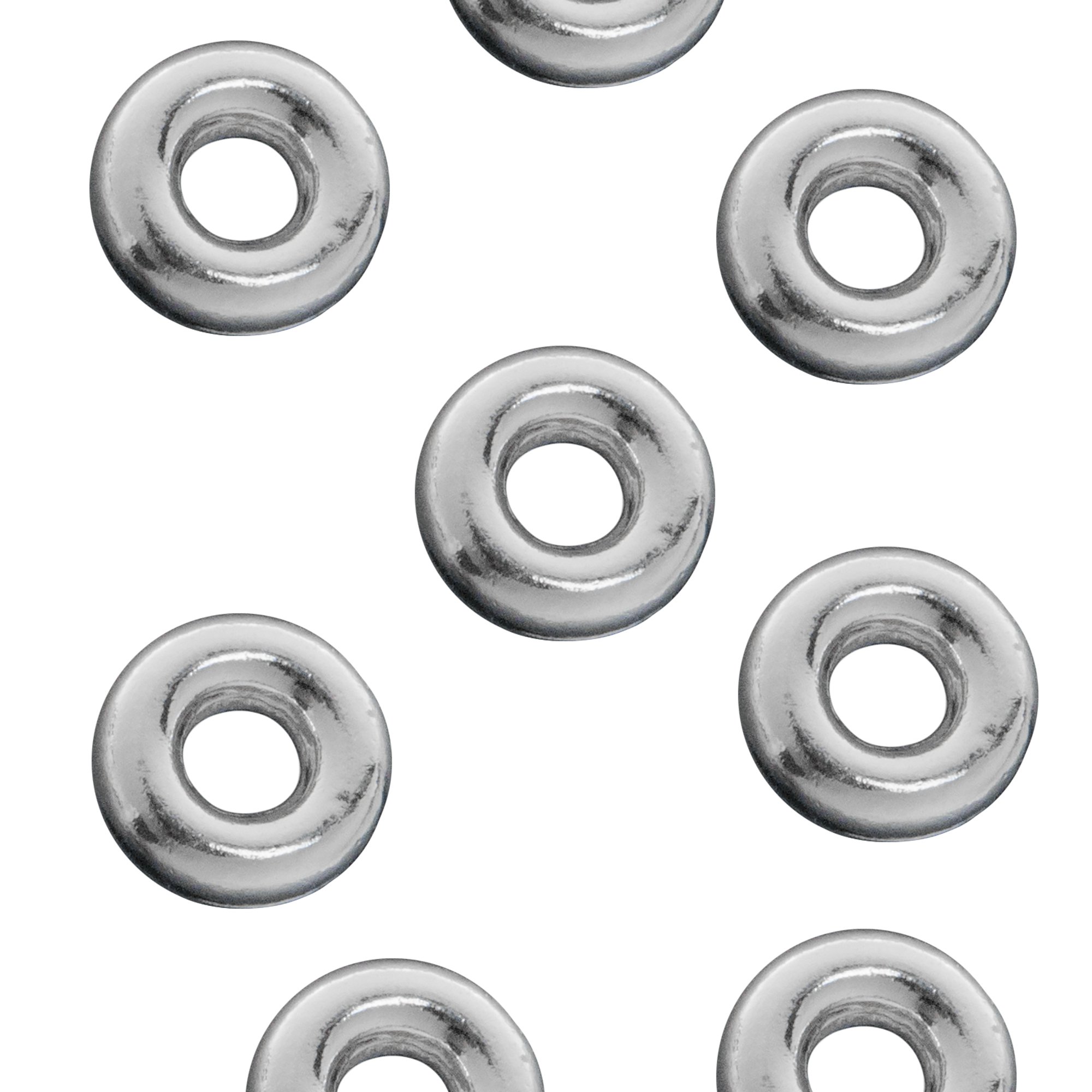 10 Stück 925 Sterling Silber 6 mm rund gelötete Blasen Perlen Spacer Rondelle Biegeringe Verbinder 12 GA / 2 mm Draht