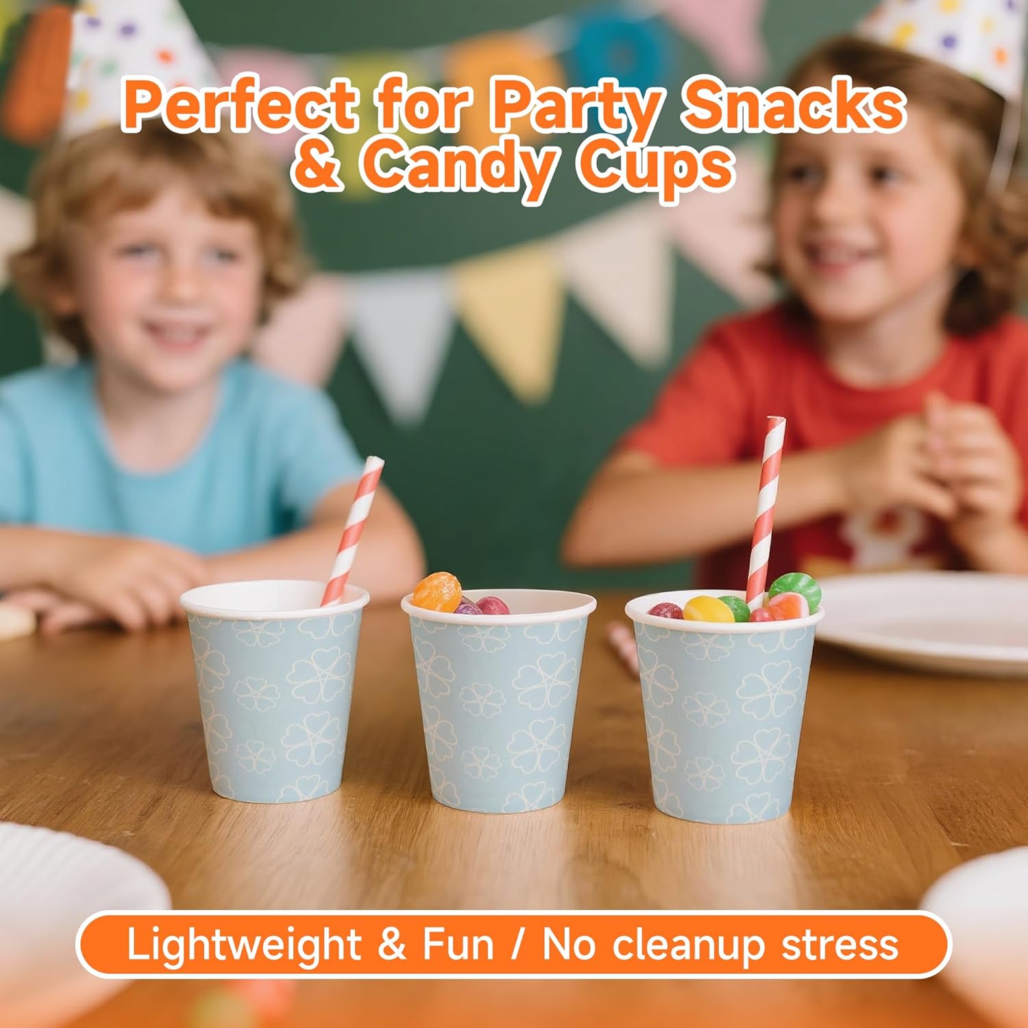 100 Pack 3 oz Bathroom Cups, Disposable Paper Cups with Rolled Rim, Small Paper Mouthwash Cup for Guest Bathrooms, Vanity & Office Use, Mist blue - Image 9