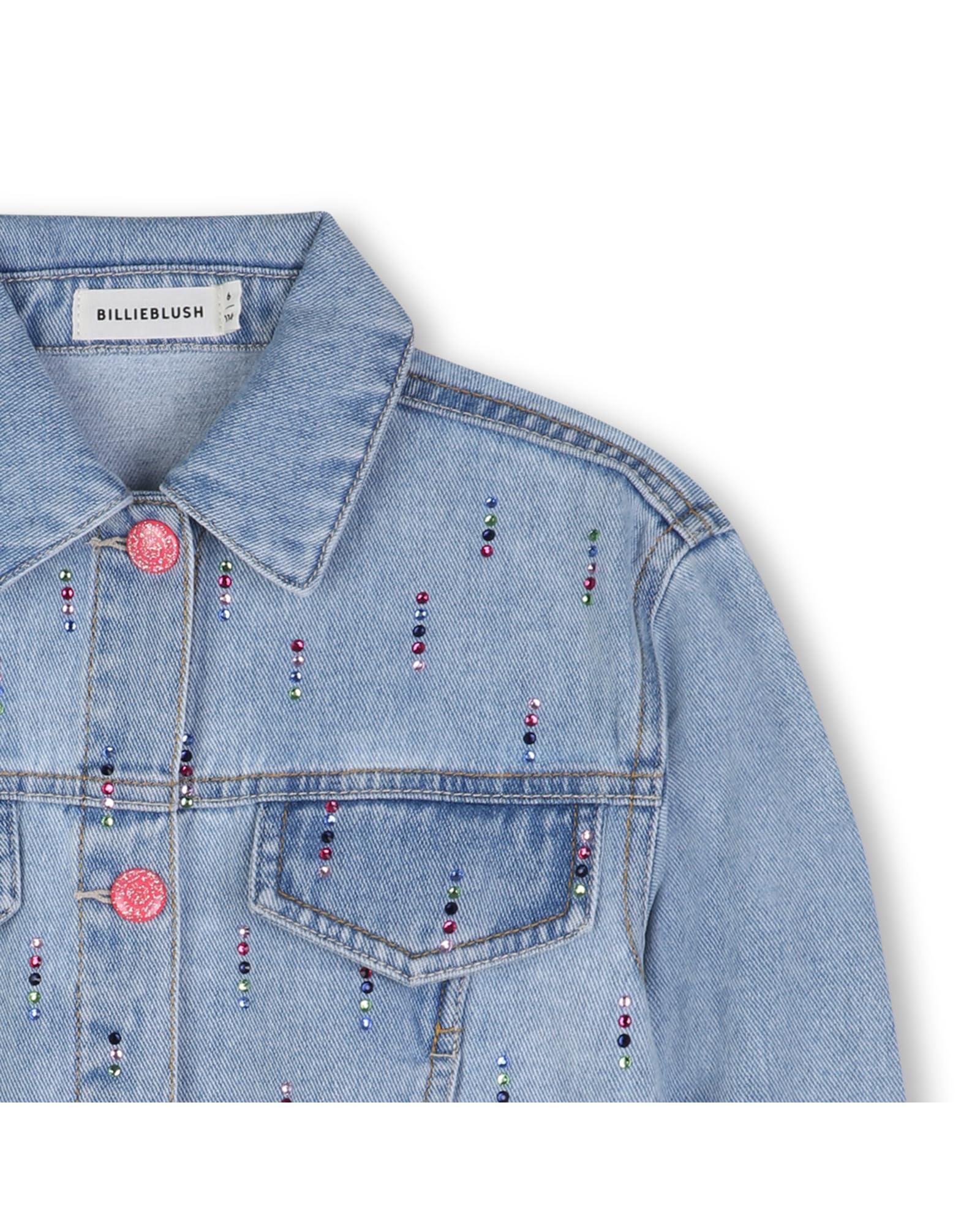 Billieblush Chaqueta vaquera para niña, azul, 10 años