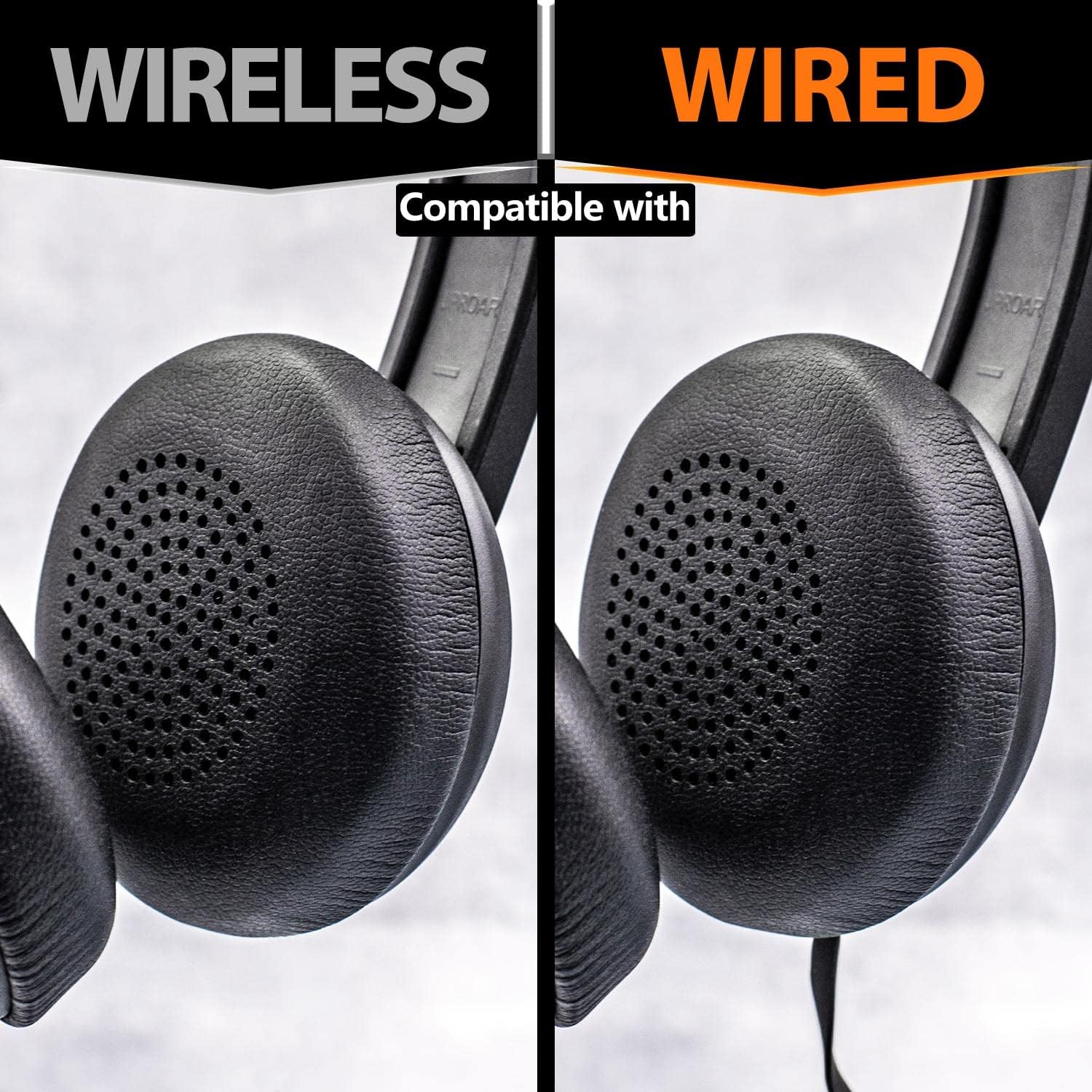 TRANSTEK Uproar Ear Pads - Replacement Ear Cushion Foam, Compatible with Uproar Wireless & Wired Headsets, Black, 2 Pack - Image 7