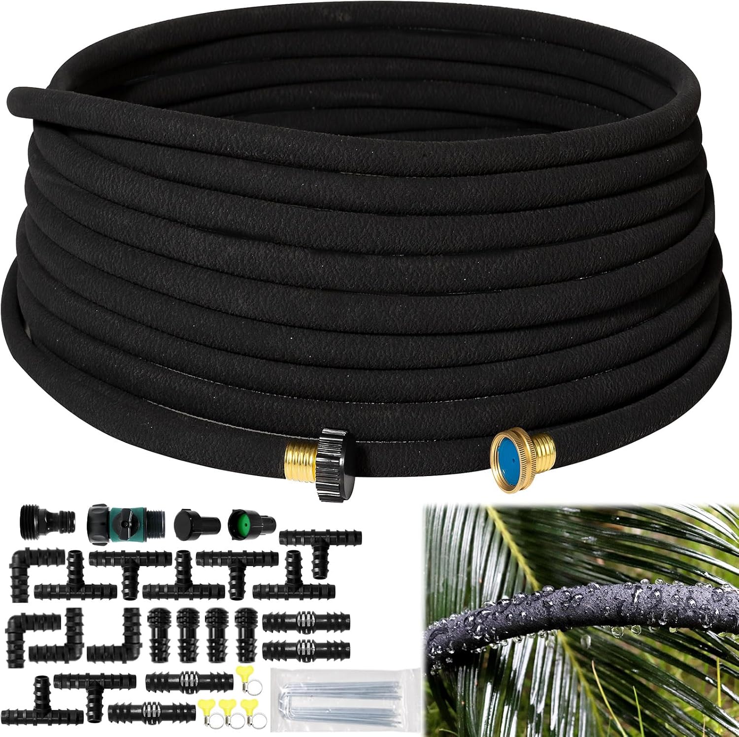 1/2"Soaker Hose 150 Ft for Garden Beds,Soaker Hoses for Garden 100 Ft,Drip Hoses for Garden Drip