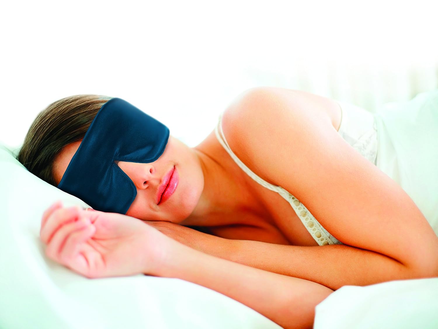 Revolutionary, Patented Sleep Master Deluxe tm Sleep Mask - Featuring Earplugs Storage Pocket and Carry Pouch