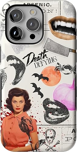 Vista 790 de Casely Funda para iPhone 15 Pro Jardín Secreto Flores mixtas Funda atrevida Compatible con MagSafe y botón de acción Jardín Secreto Floral