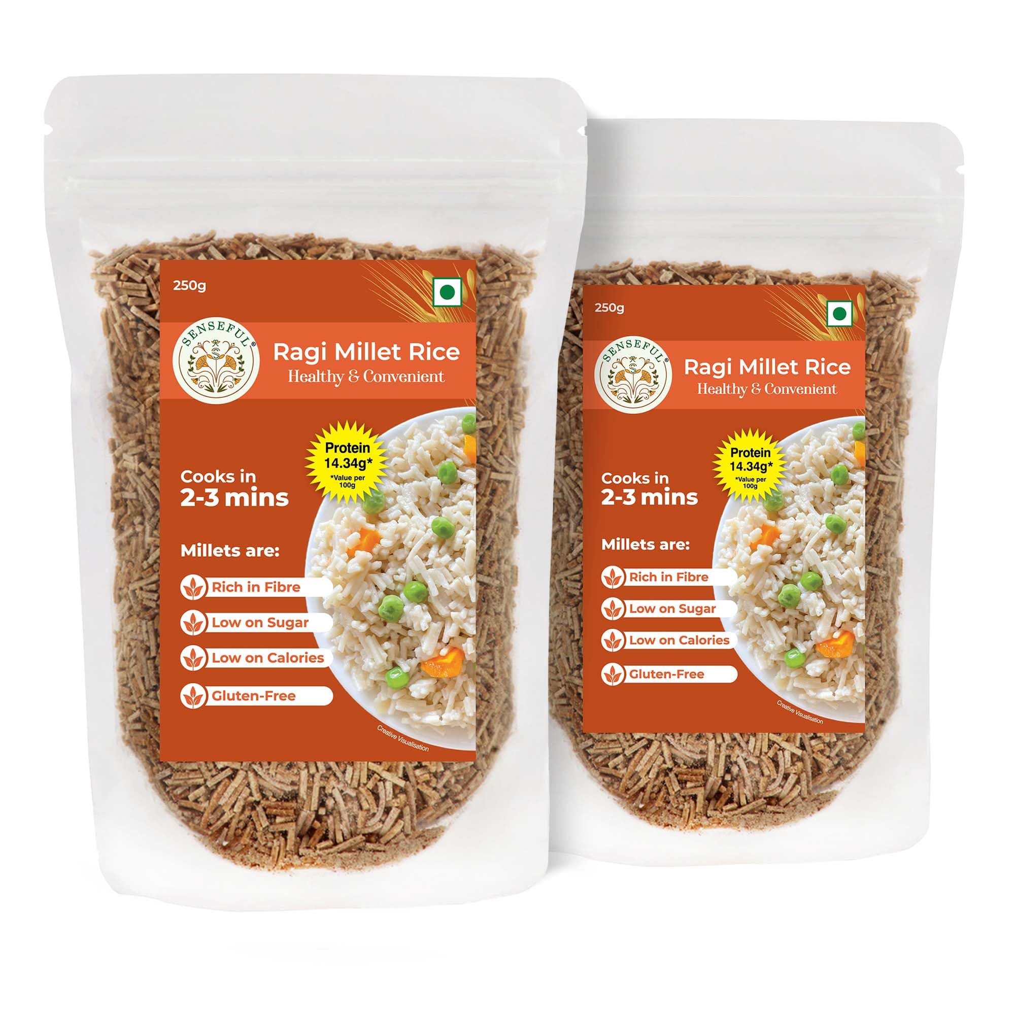See full amazon price history chart for SENSEFUL Ragi Millet Rice Pack of 2 - Goodness of Millets, Pre-Cooked (Steamed & Baked), Cooks in 2-3 mins, High Protein, Millets are rich in Fibre & low in Calories and Sugar- 250 gm each SENSEFUL Ragi Millet Rice Pack of 2 - Goodness of Millets, Pre-Cooked (Steamed & Baked), Cooks in 2-3 mins, High Protein, Millets are rich in Fibre & low in Calories and Sugar- 250 gm each (B0C8B2ZC7G) Amazon Price History, Amazon Price Tracker